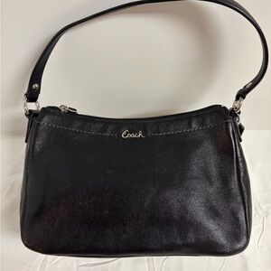 Coach Ashley Hobo Shoulder Black Leather Purse Bag Y2K